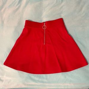 🔥💔Zipper Red Skirt 💔🔥